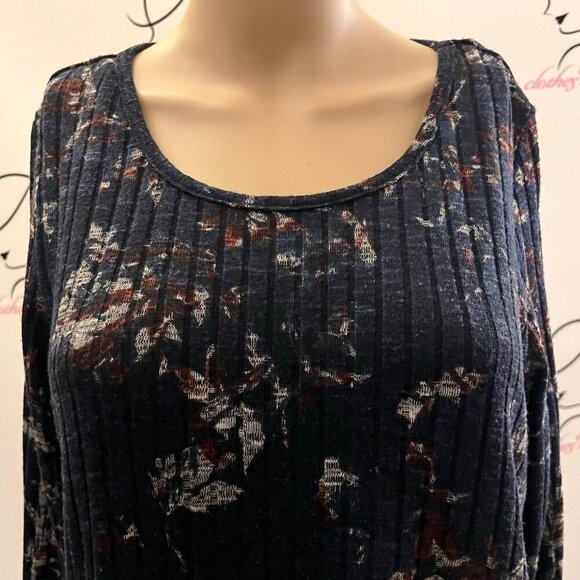 APT 9 Sz M. Long Tunic or Short Shift Dress. Ribbed Stretch. Scoop Neck. B40 - Picture 2 of 5